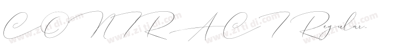 CONTRACT Regular字体转换